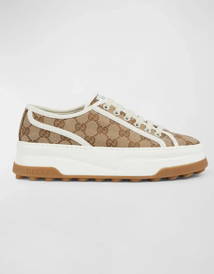 GG Canvas Low-Top Platform Sneakers - Chic by Taj