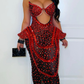 Crystal Gown (Pink/Black) - Chic by Taj