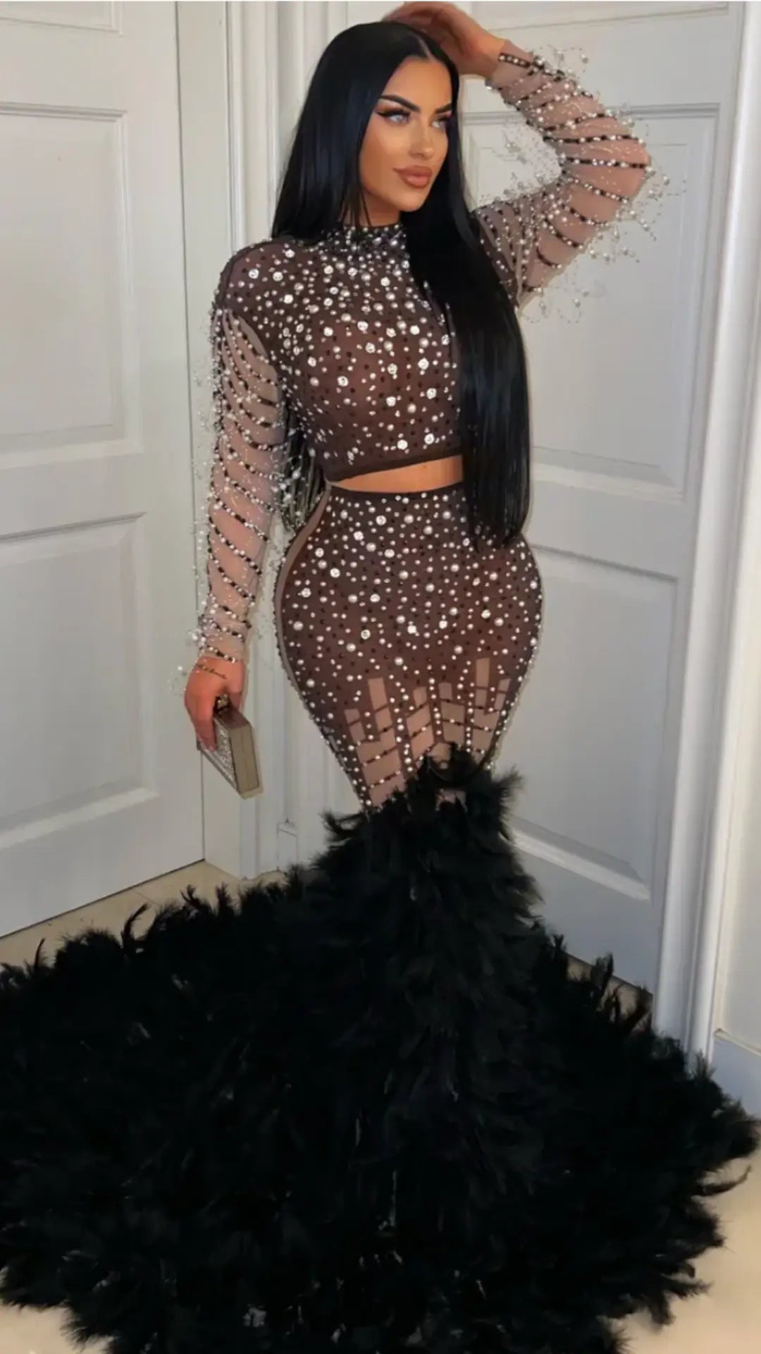 Taj pearl glam skirt set Chic by Taj