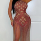 Crystal Fringe Dress - Chic by Taj