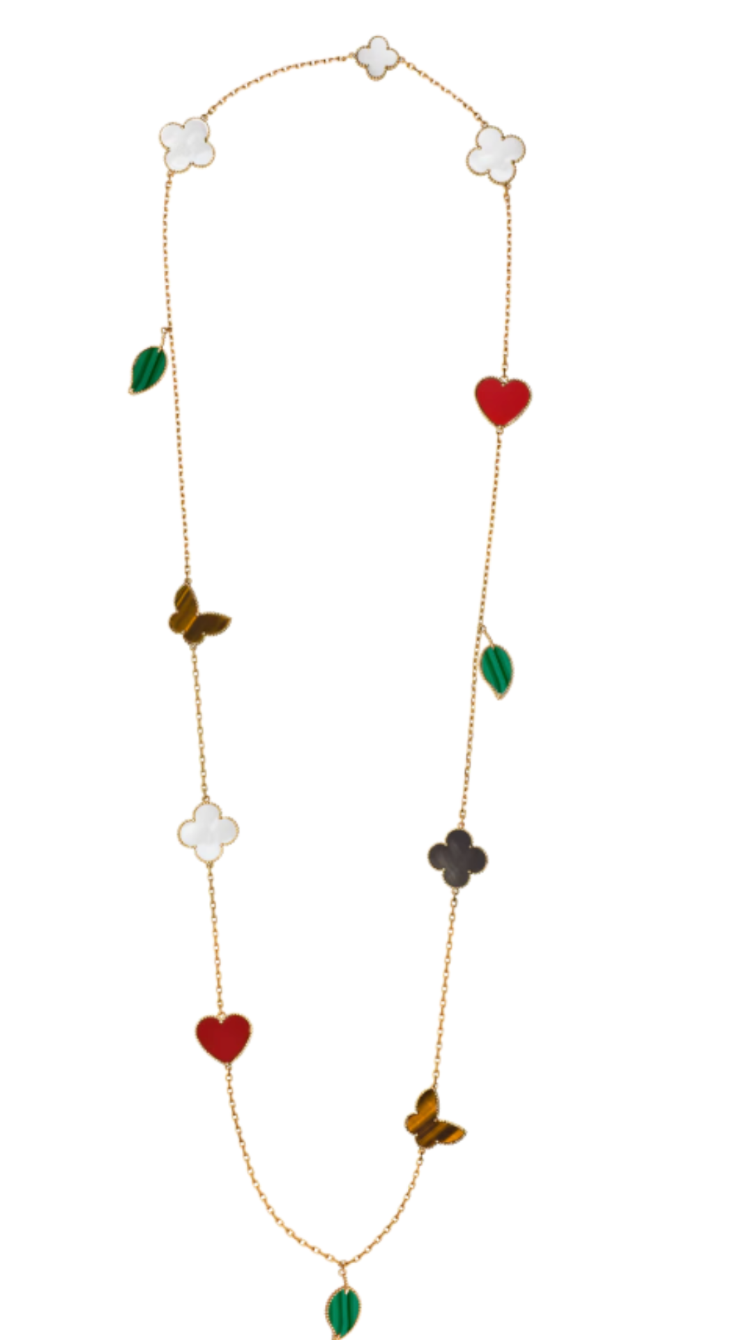 Clover long necklace