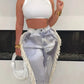 Wiz fringe pants Chic by Taj