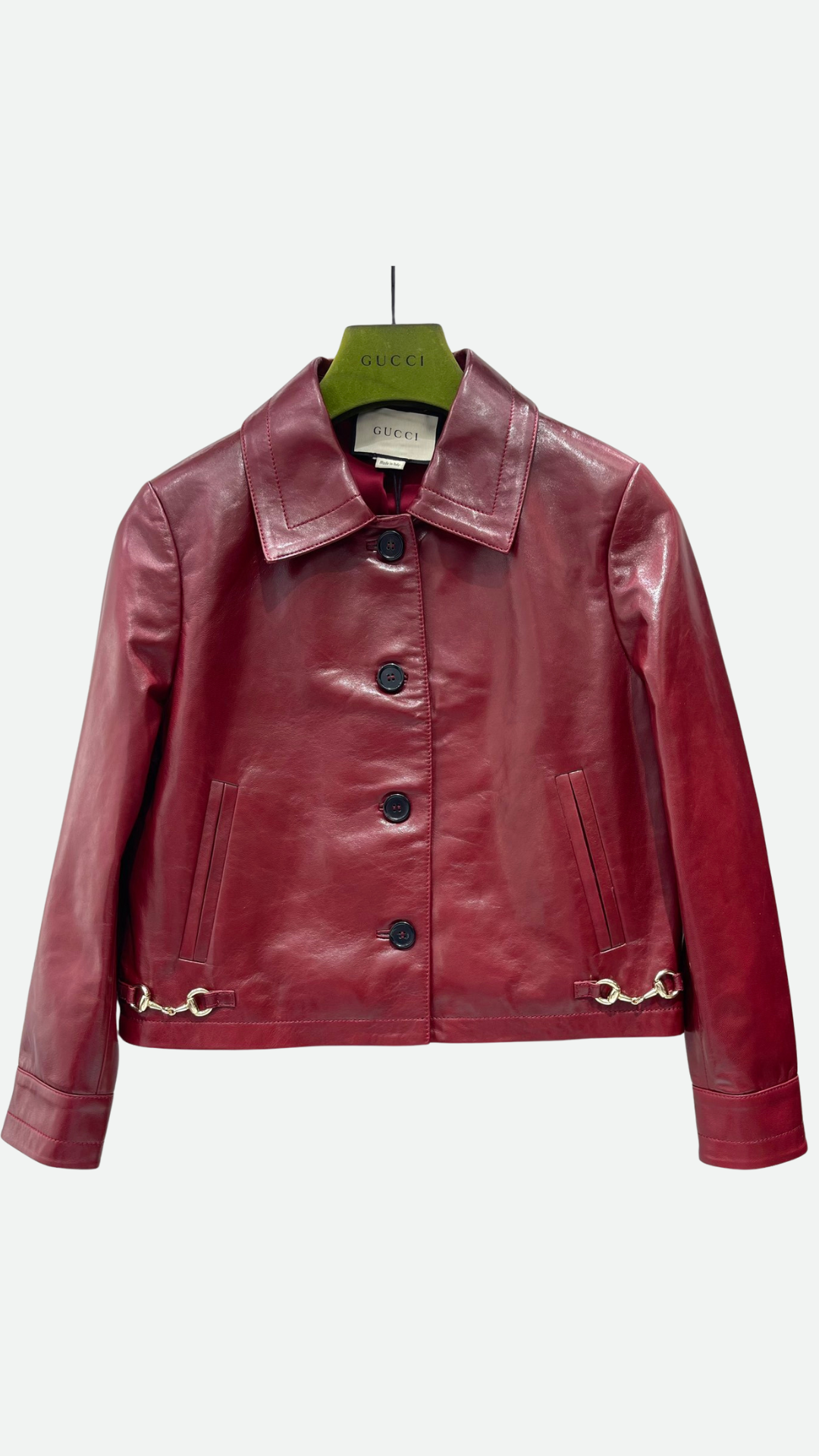 GG Red Leather Jacket