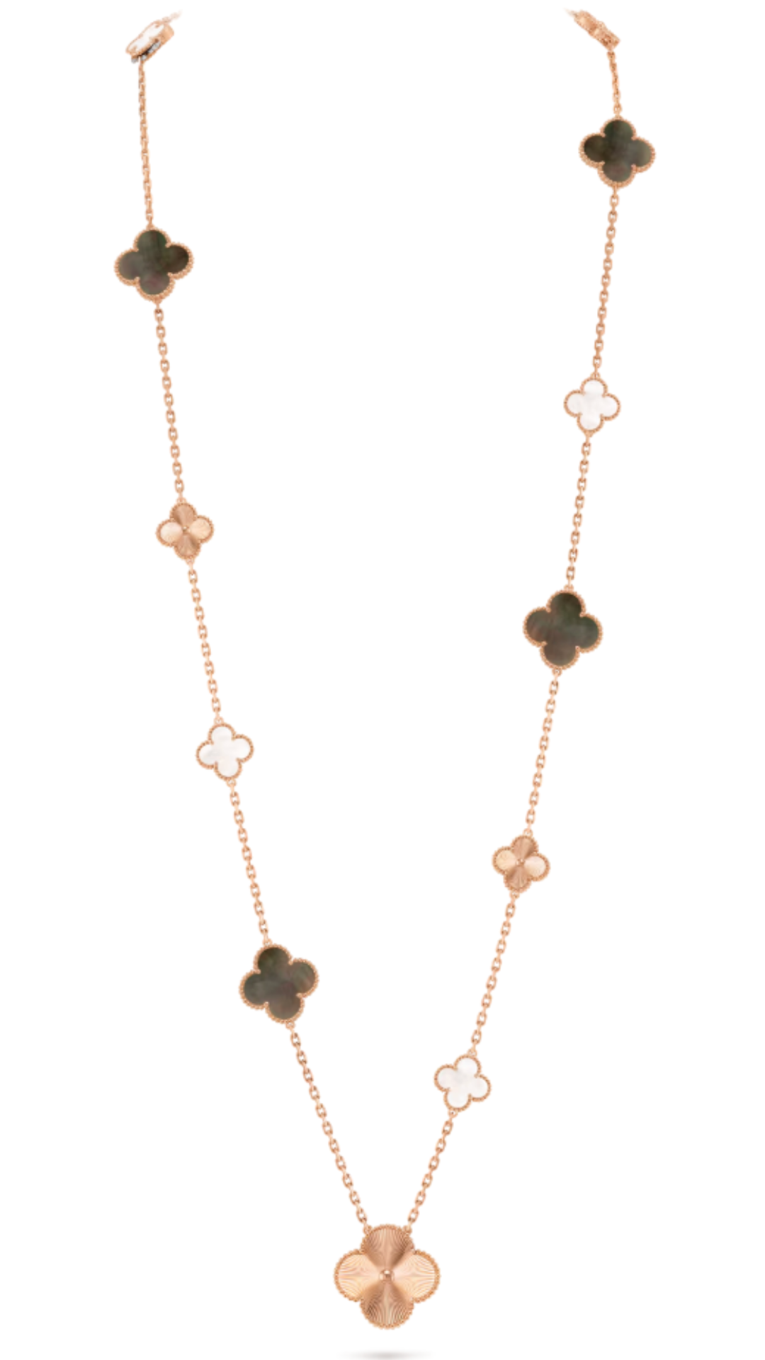 Clover long necklace