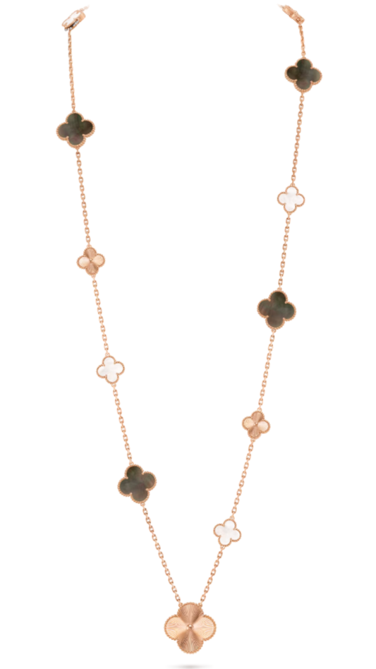Clover long necklace