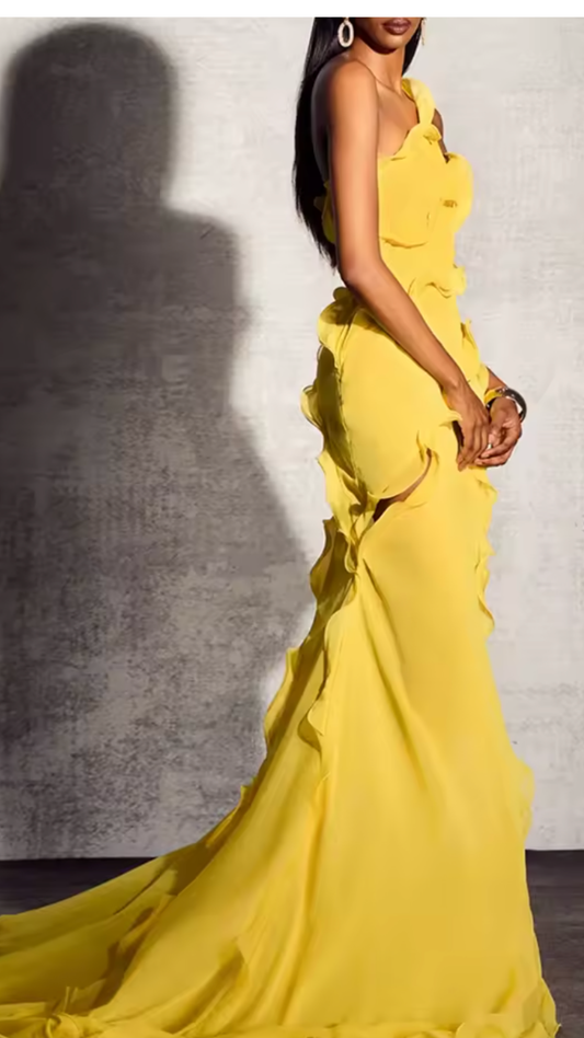 Backless High Waist Designer Dress