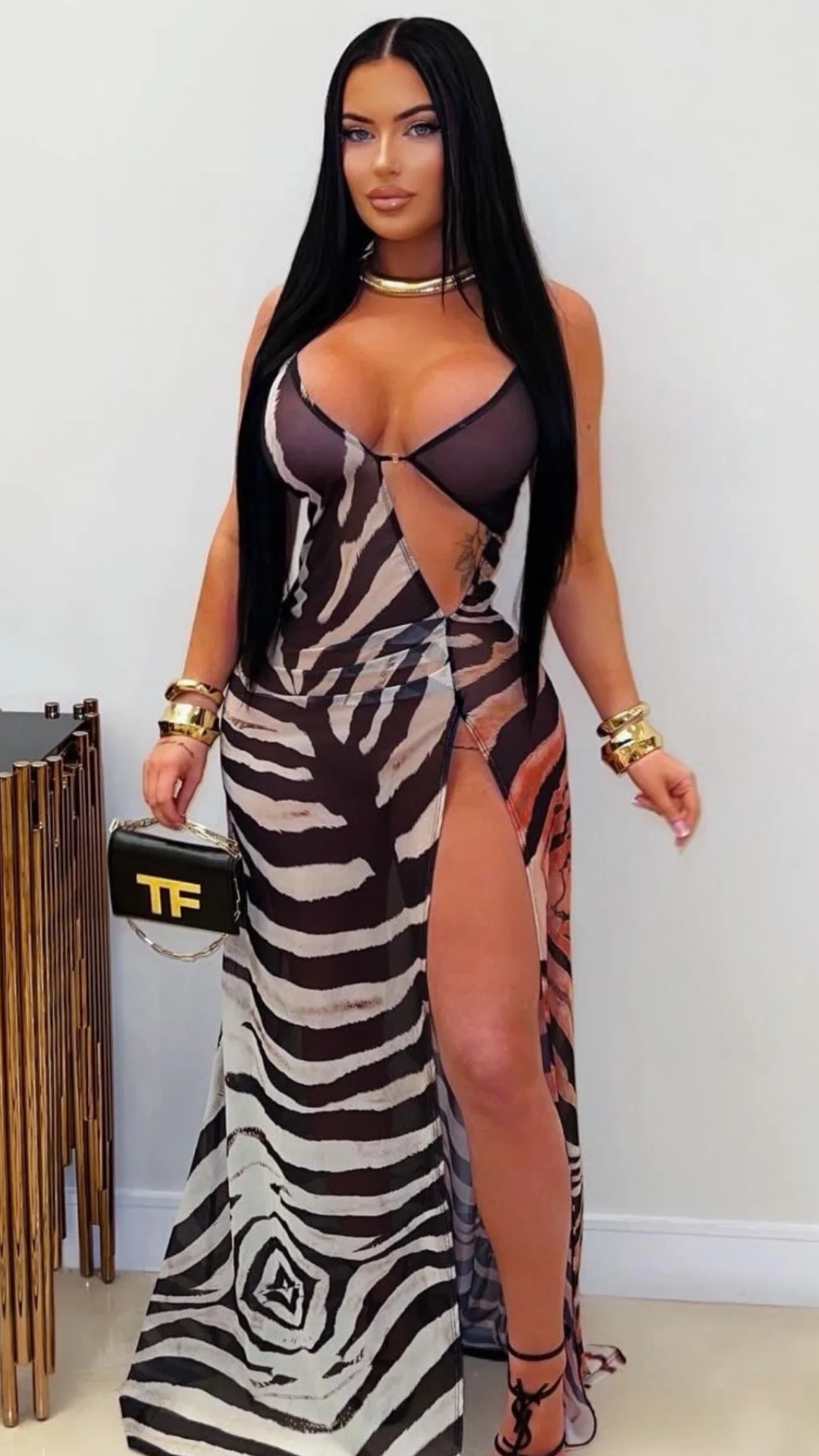 resort maxi dress (Zebra multi)