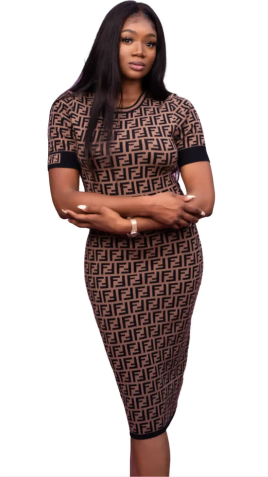 TAJ FF MAXI DRESS.                           ( SHIP IN 2-3 DAYS ) EXPRESS SHIPPING AVAILABLE - Chic by Taj