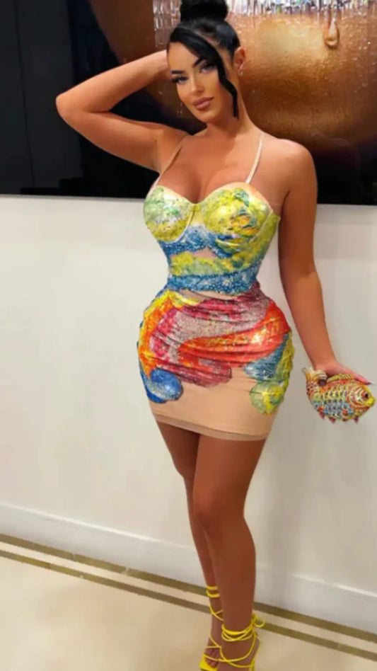 Jazzae crystal dress       ( SHIP NEXT DAY ) - Chic by Taj