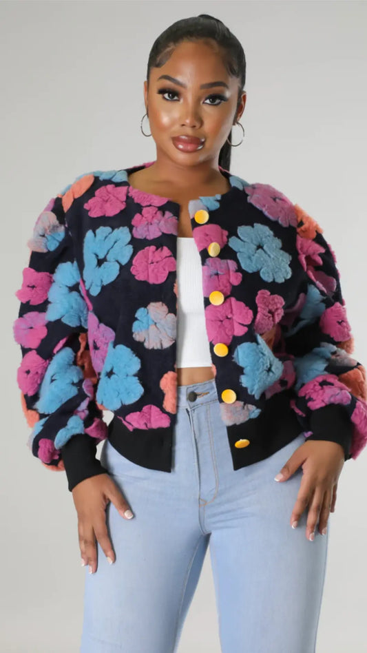 Taj Flower  Jacket - Chic by Taj