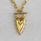 Double Layer Heart Pendant Necklace - Chic by Taj