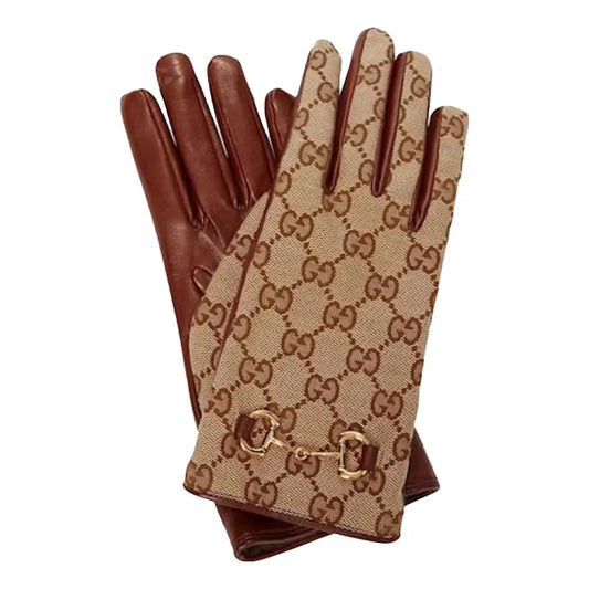 GG Leather gloves