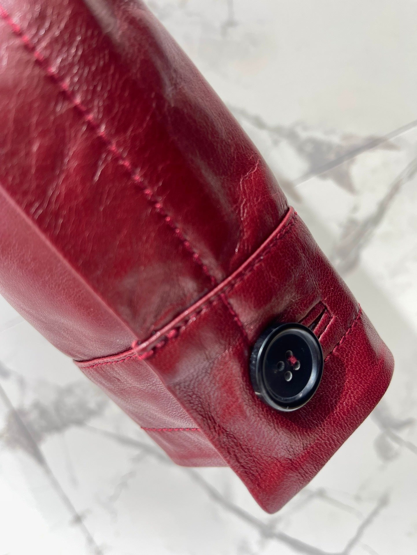 GG Red Leather Jacket