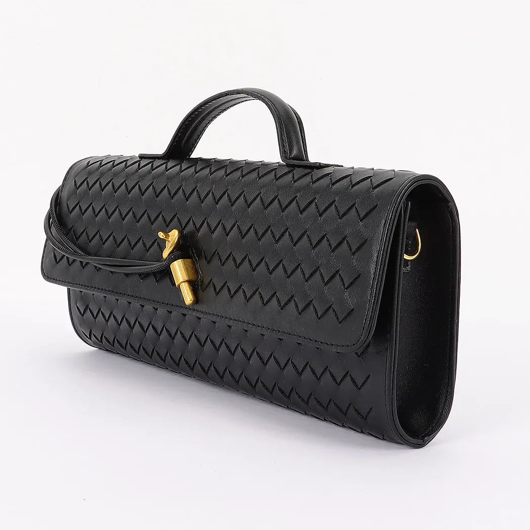 Woven Leather Handbag