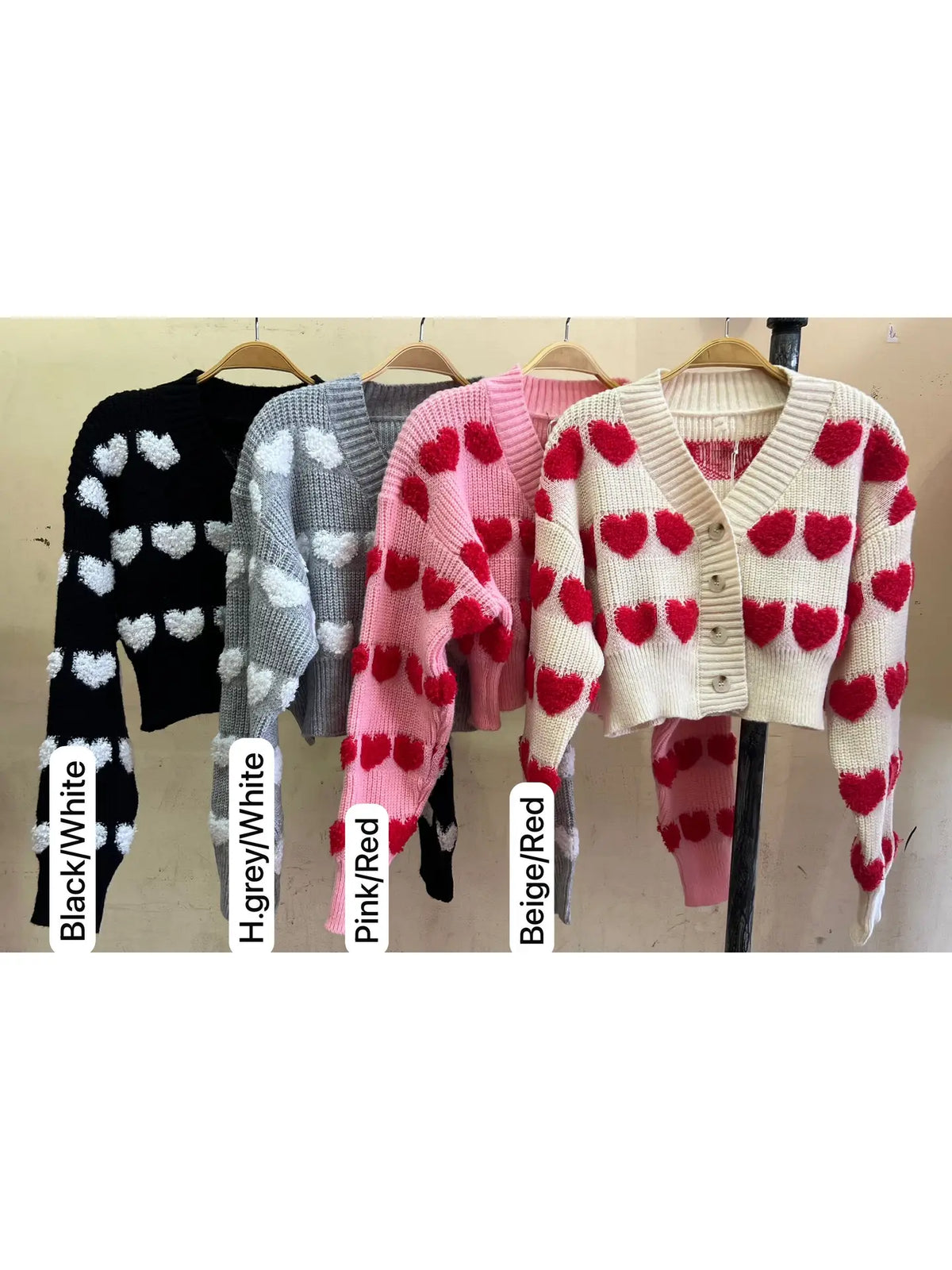 Heart Sweater Cardigan