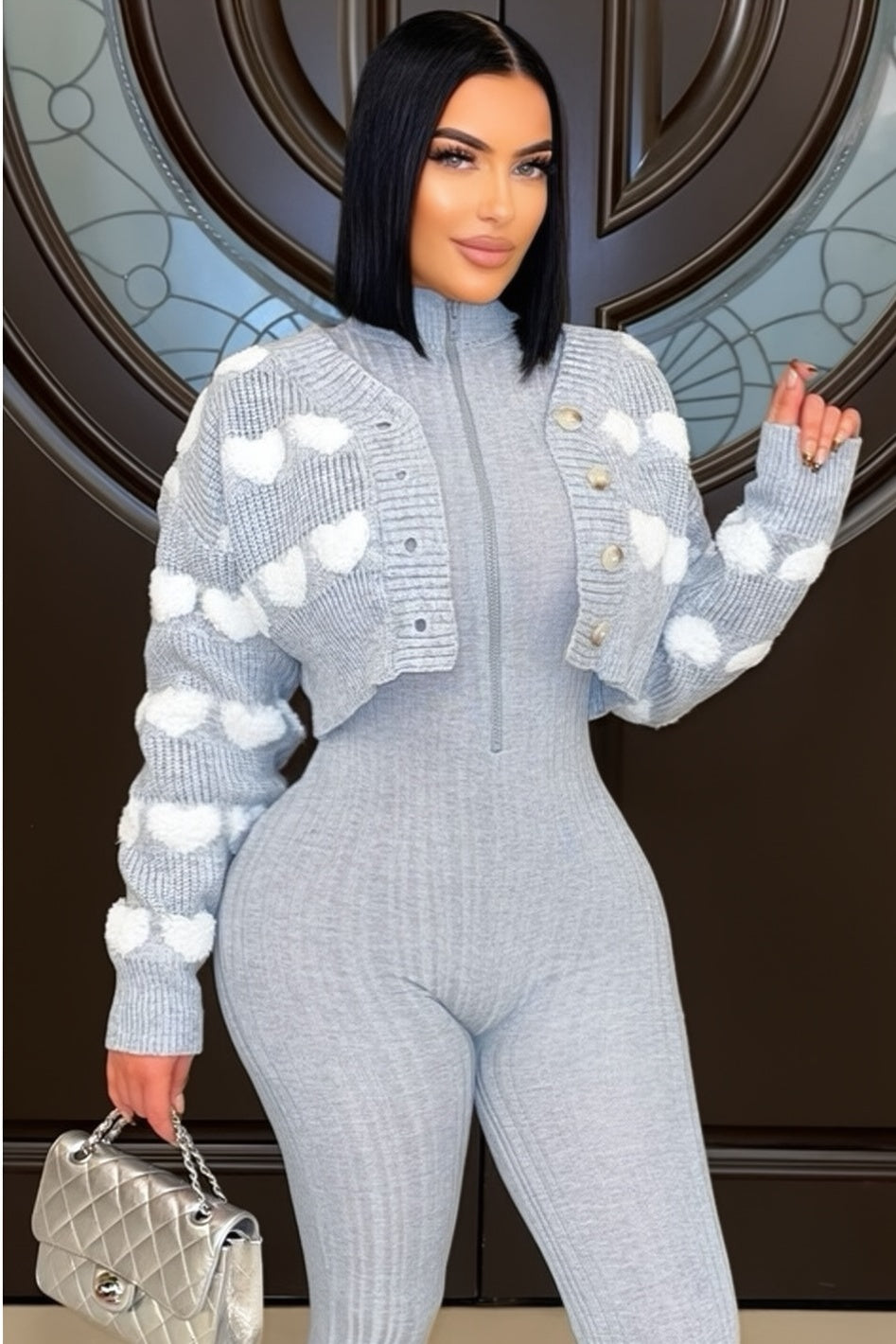 Heart Sweater Cardigan