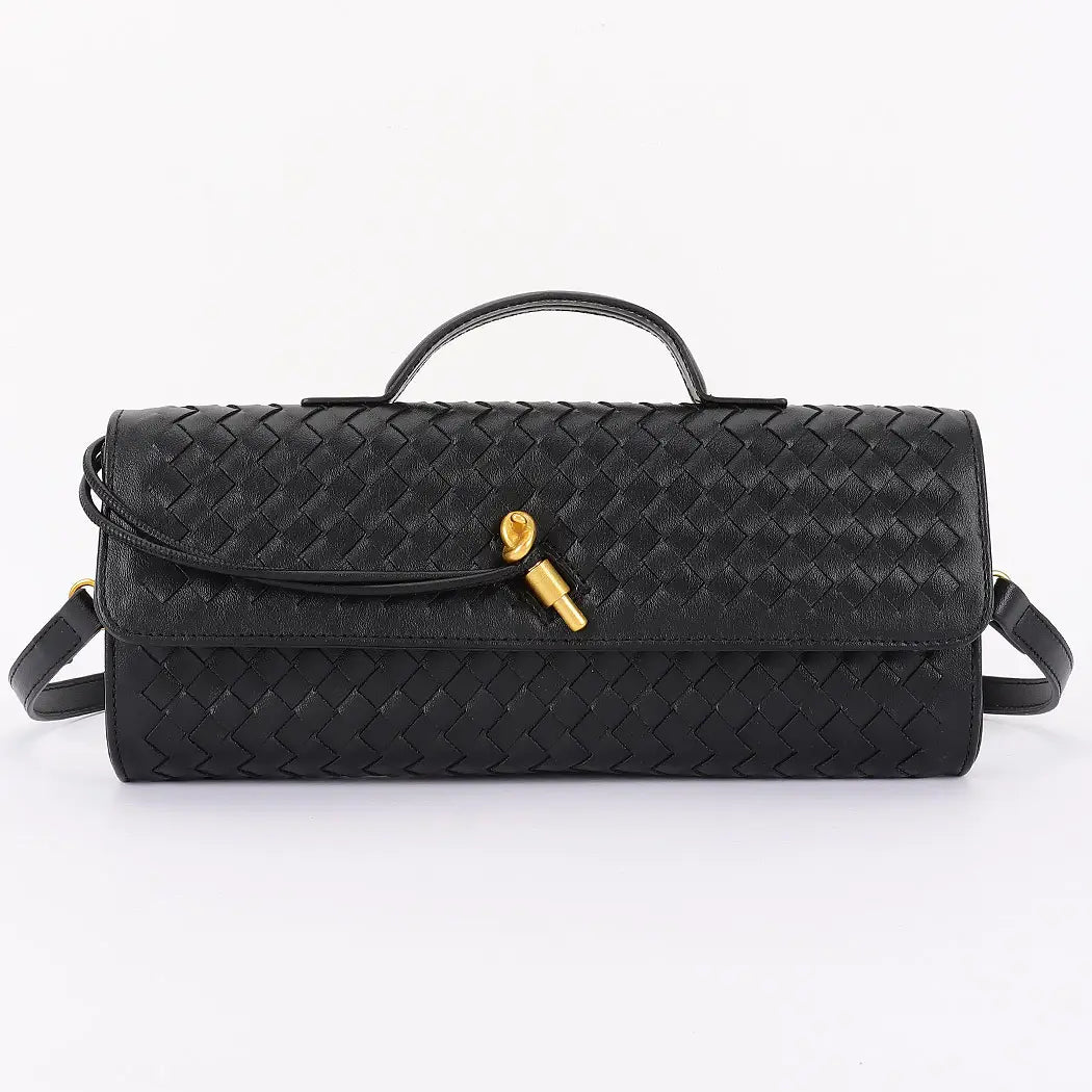 Woven Leather Handbag
