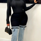 Denim boot leggings (Black/blue) - Chic by Taj