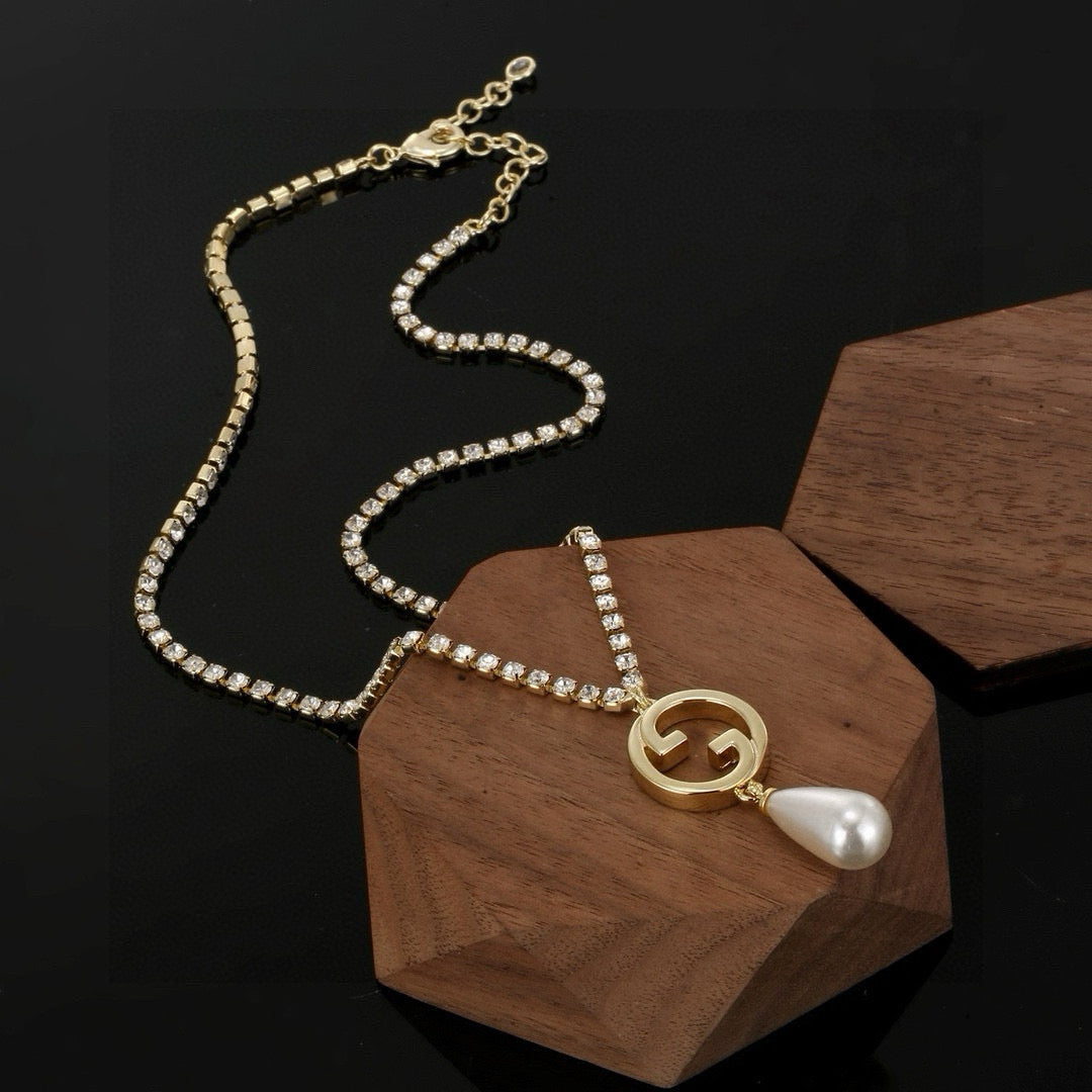 Crystal GG Necklace