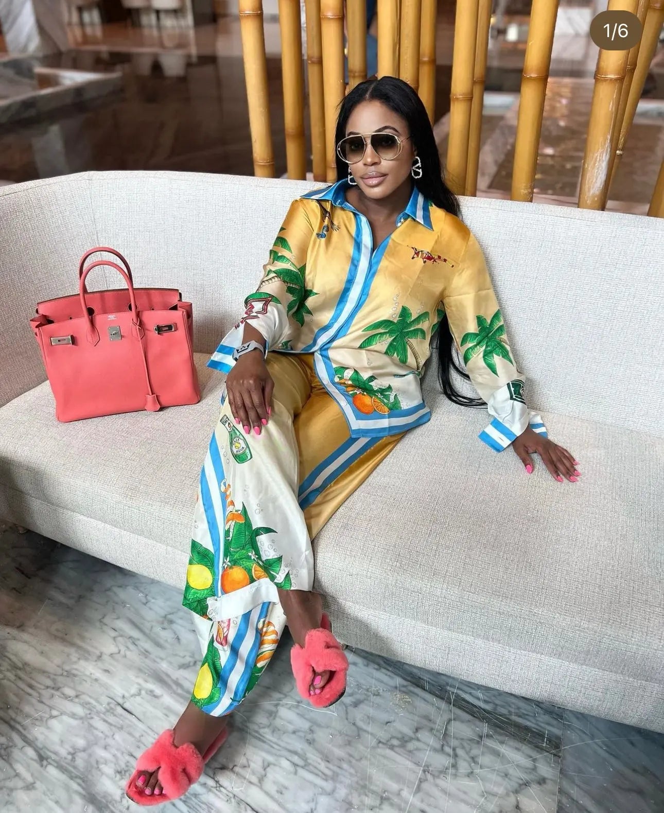 TAJ FLUFFY H SANDALS - Chic by Taj