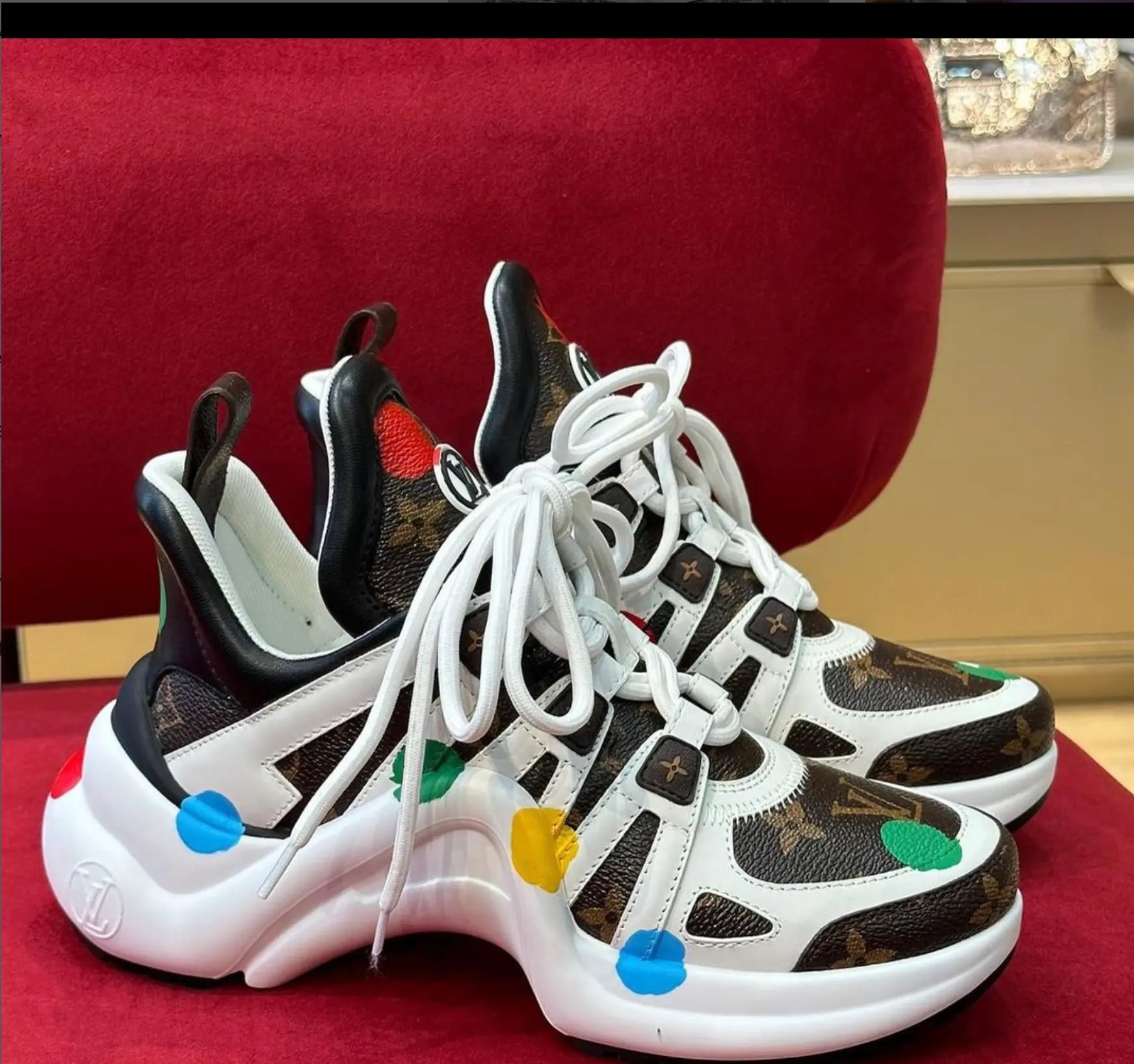 Taj V Logo Sneakers.   Runs small take a size up - Chic by Taj