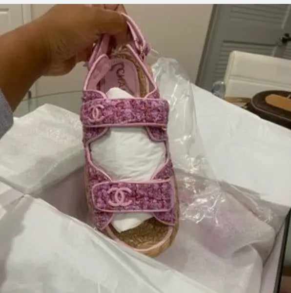 TAJ TWEED SANDALS - Chic by Taj