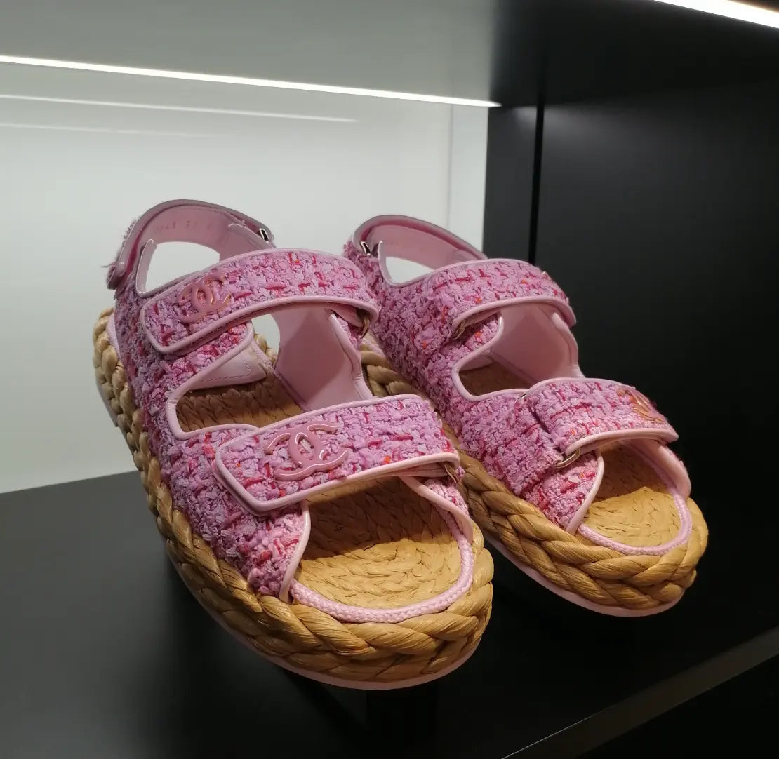 TAJ TWEED SANDALS - Chic by Taj