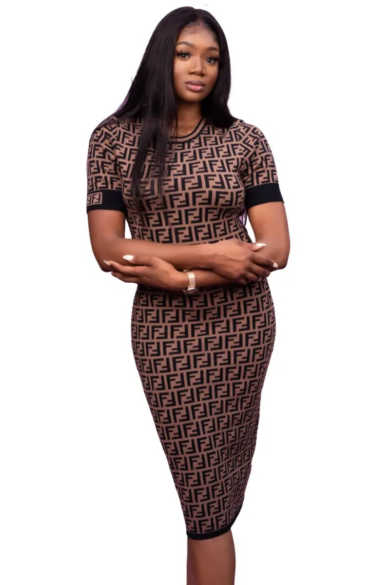 TAJ FF MAXI DRESS.                           ( SHIP IN 2-3 DAYS ) EXPRESS SHIPPING AVAILABLE - Chic by Taj