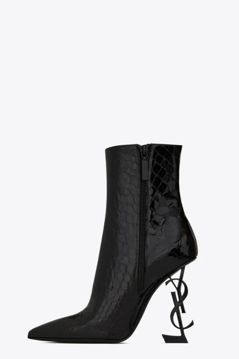 TAJ LOGO ANKLE BOOTS - Chic by Taj