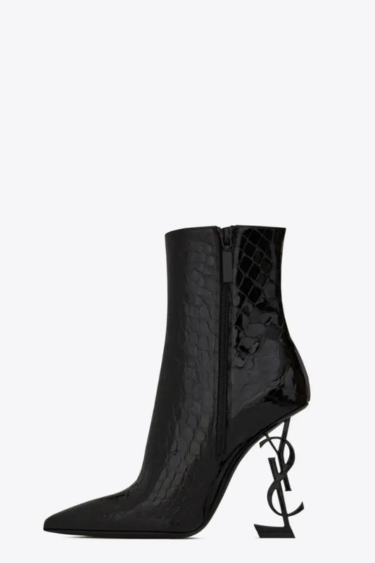 TAJ LOGO ANKLE BOOTS - Chic by Taj