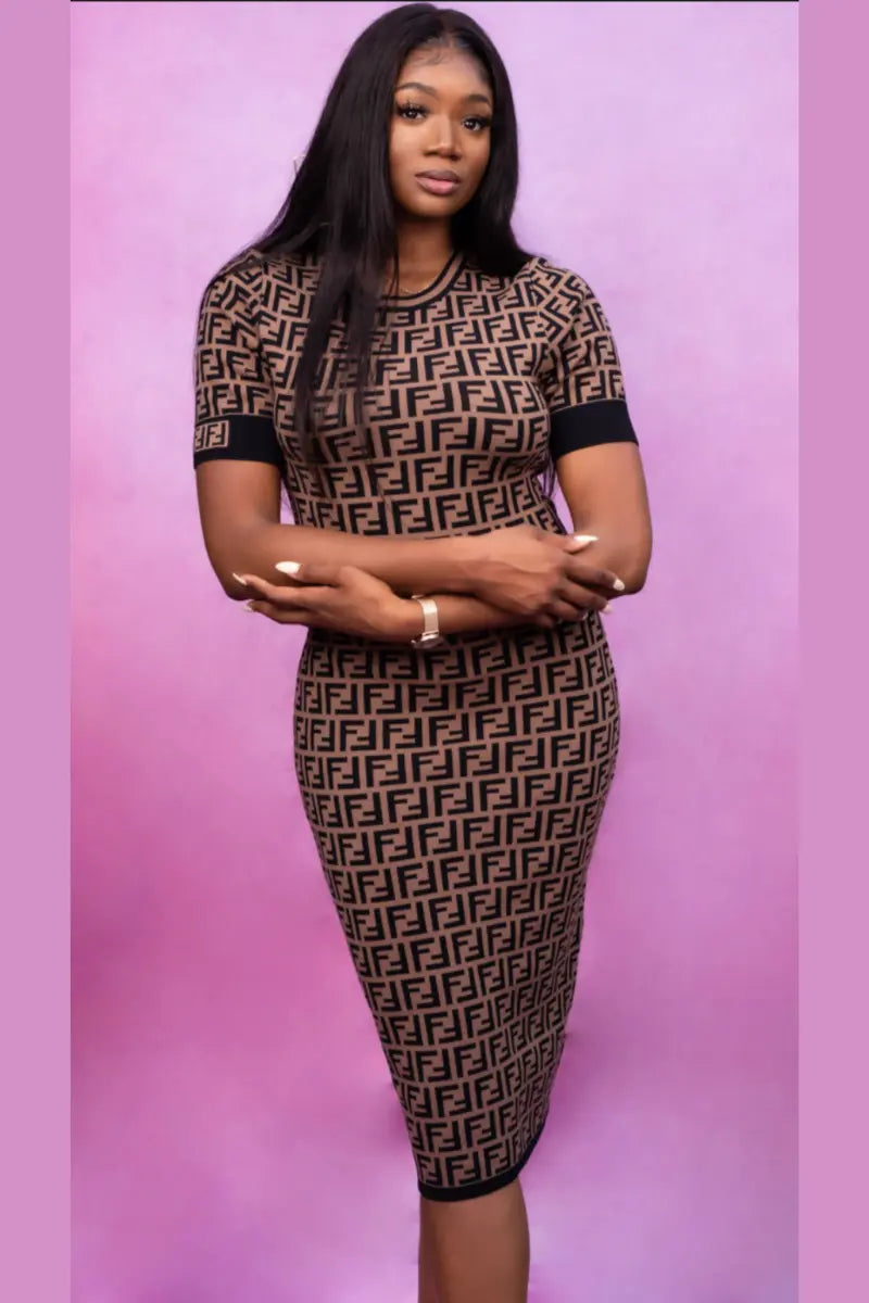 TAJ FF MAXI DRESS.                           ( SHIP IN 2-3 DAYS ) EXPRESS SHIPPING AVAILABLE - Chic by Taj