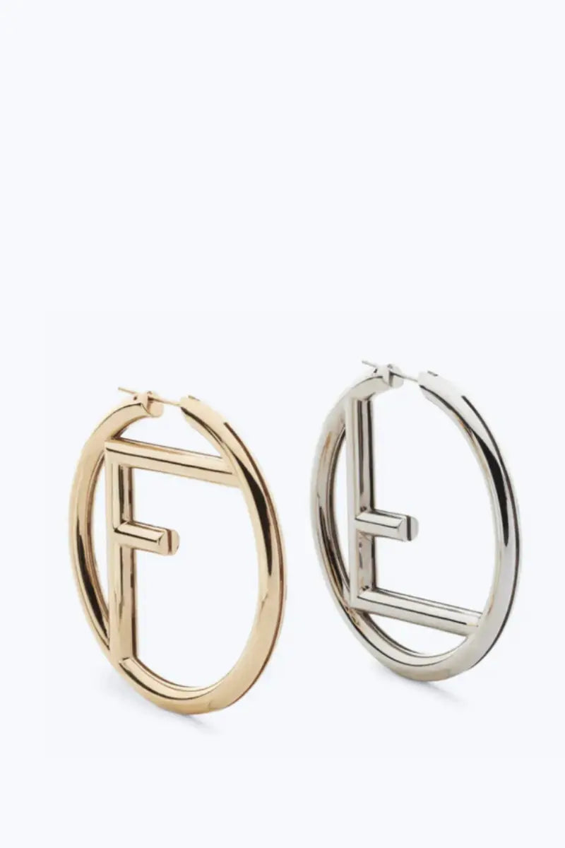 TAJ F LOGO EARRINGS    ( SHIP NEXT DAY ) - Chic by Taj