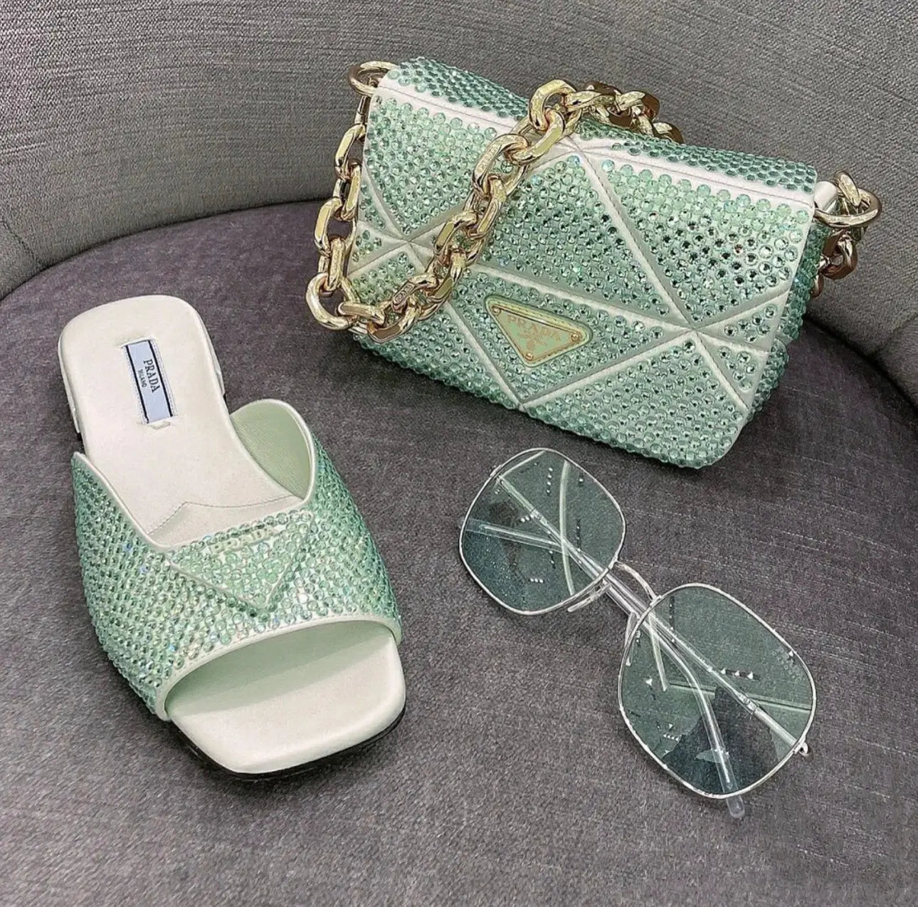 TAJ DIMOND SLIDES - Chic by Taj